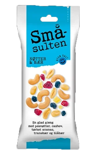 Småsulten Nøtter & Bær 60g