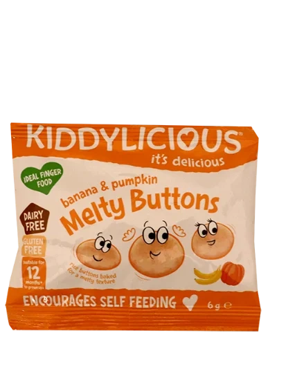 Melty Buttons Banan & Gresskar 6g