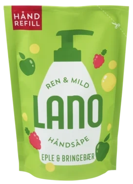 Lano Eple Bringebær Håndsåpe Ref 300ml
