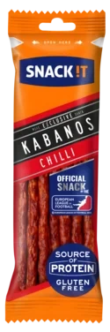 Pølse Kabanos Chilli Snackit 50g