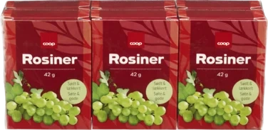 Raisins 6-pack (6*42g)