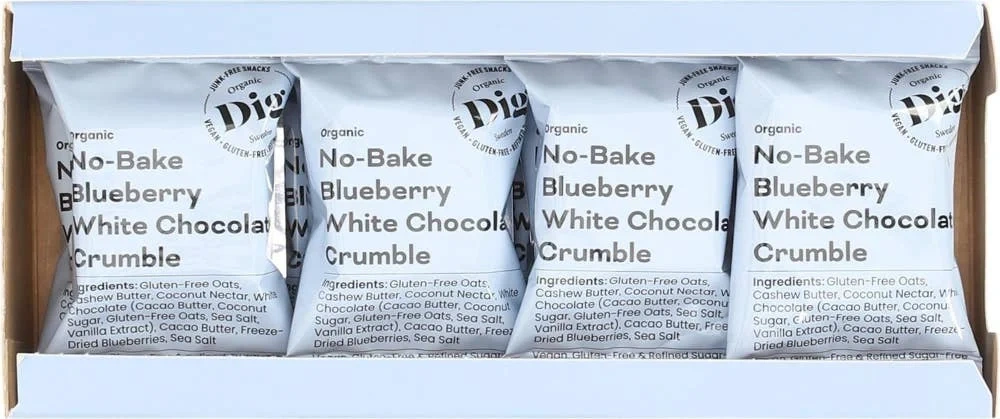 Økologisk Chocolate blueberry crumble