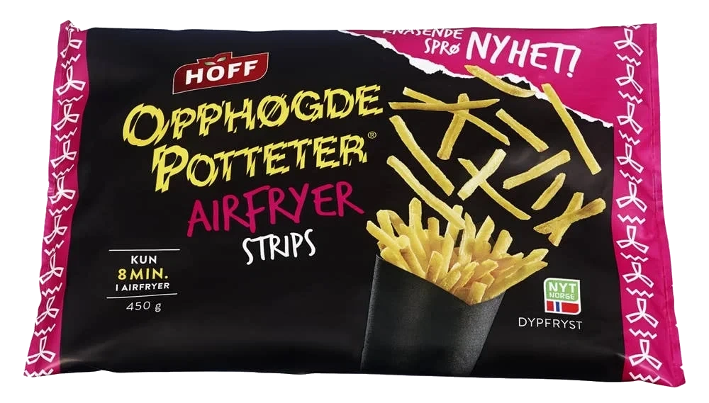 Opphøgde Potteter Airfryer Strips