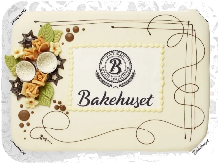 Marsipankake m/Bilde 30 Biter 3,4kg Bakehuset