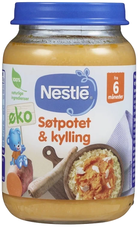 Søtpotet & Kylling 6m 190g