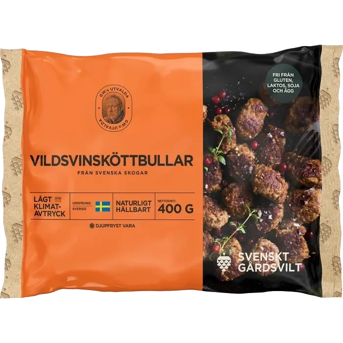 Vildsvinsköttbullar 400g GW:s utvalda
