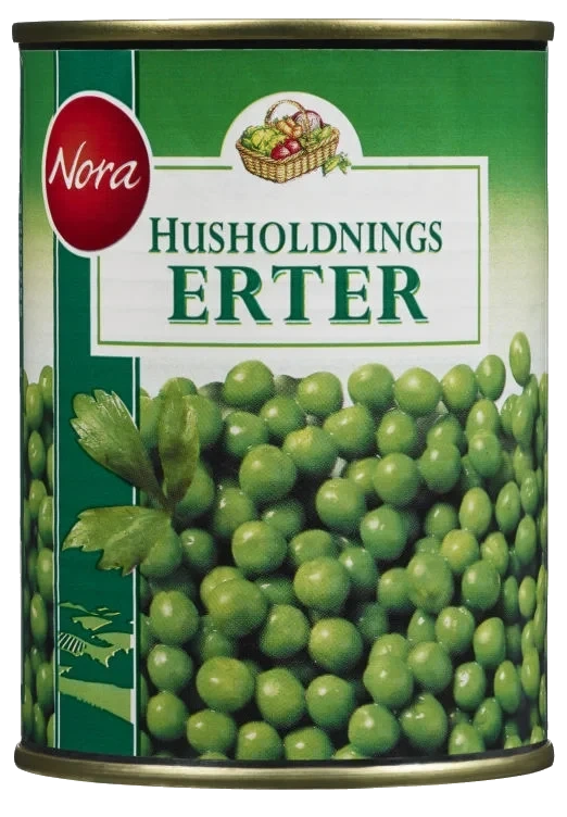 Husholdningserter 410g Nora