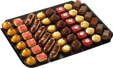 Petits Fours Traditional- Mini Desserter 48 stk 695g Traiteur De Paris