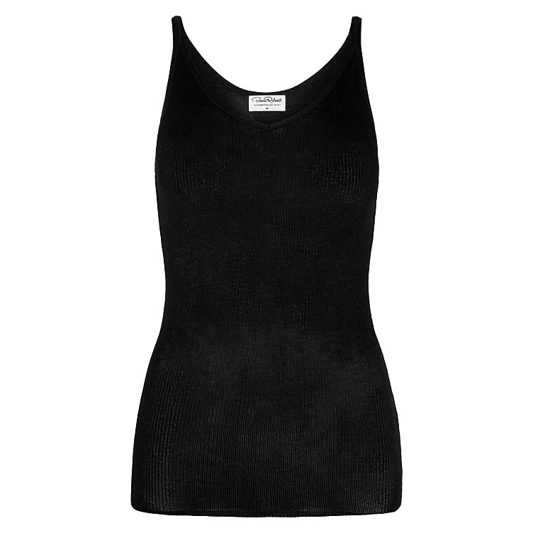 Wool Singlet Jet Black L Pierre Robert