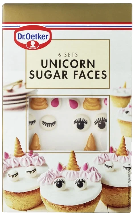 Unicorn Sugar Face 10g Dr.Oetker