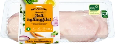Kyllingfilet Delt 500g Solvinge