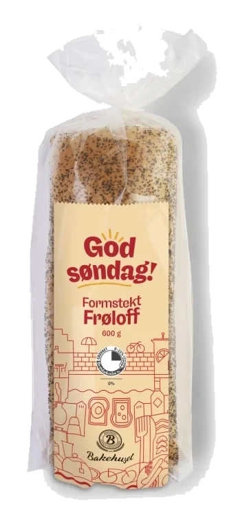 Formstekt Frøloff God Søndag 600g Bakehuset