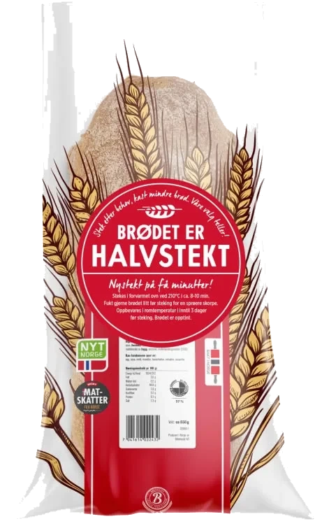 Møllebrød Halvstekt 650g Landeveis