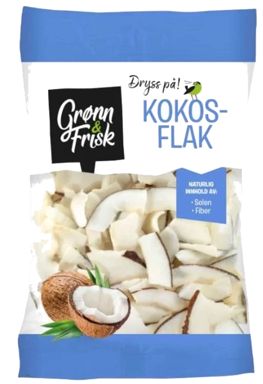 Kokosflak Tørket 80g Grønn&Frisk