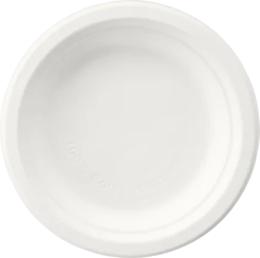 Tallerken Fiber 15cm Hvit