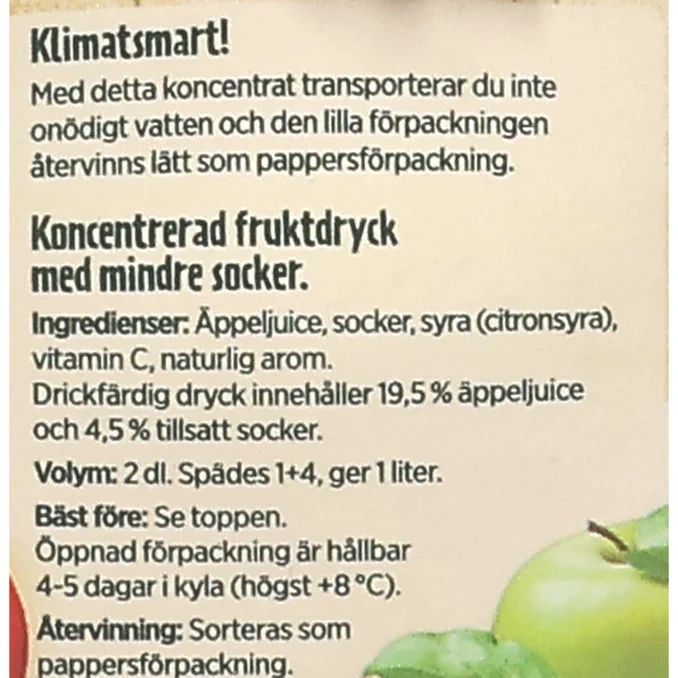 Lättdryck Äpple 27-pack