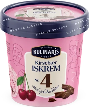 Kulinaris Iskrem Kirsebær m/Sjokoladebiter 0,5l