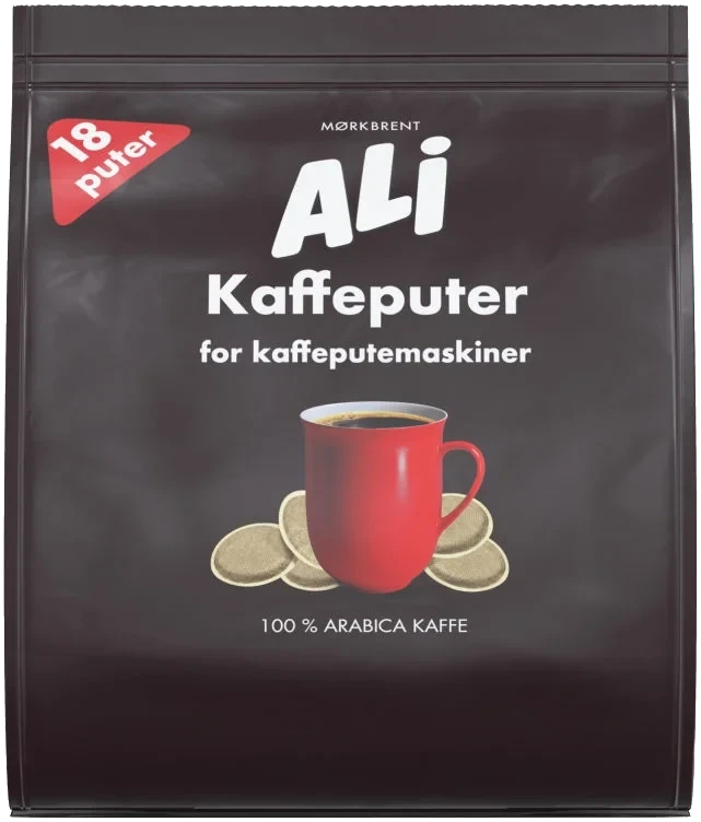 Ali Mørkbrent Kaffeputer 18stk