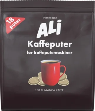 Ali Mørkbrent Kaffeputer 18stk