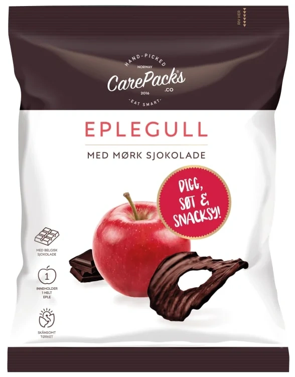 Eplegull Sjokolade 40g Carepacks