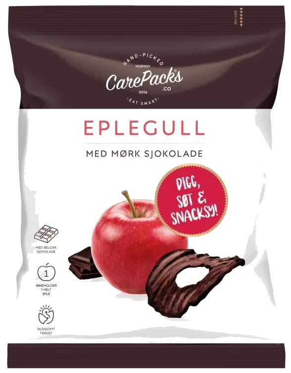 Eplegull Sjokolade 40g Carepacks