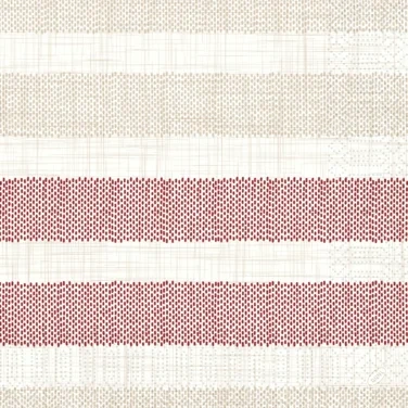 Serviett 3l40cm Rigato Bordeaux