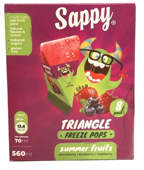 Sappy Ice Pops Summer Fruits 8x70ml