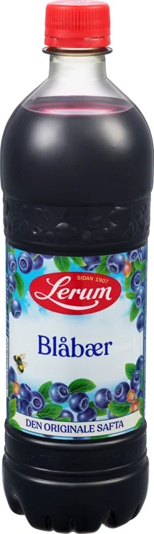 Blåbærsaft 0,75l Lerum