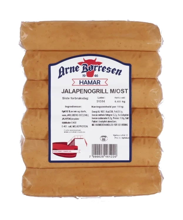 Jalapenogrill 480g Arne Børresen