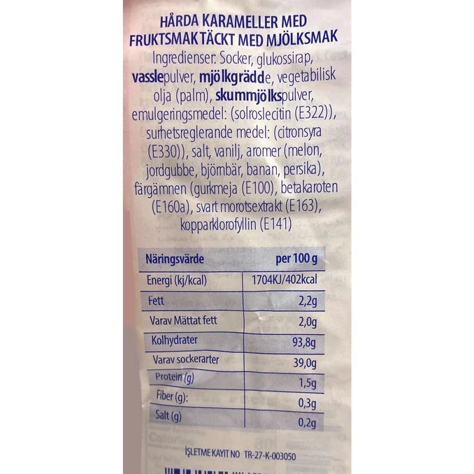 Fruktkarameller