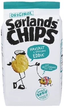 Sørlandschips Havsalt&Eplekjekk Eddik 200g