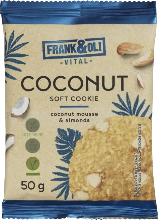 Coconut Frank&Oli Soft Cookies glutenfri 50g