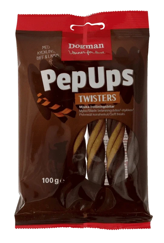 Pep Ups Twisters 3-smak 100g