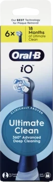 Tannbørstehoder Io Ultimate Clean Black 6stk Oral-b