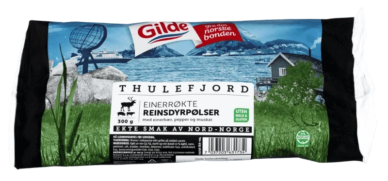 Thulefjord Einerøkt Reinsdyrpølse 300g