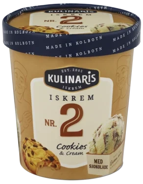 Cookies&cream Iskrem 0.5l Kulinaris