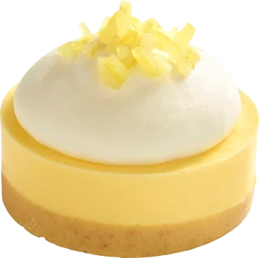 Sitronmousse på kjeksbunn 82 g, kartong 18 stk