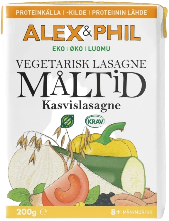 Vårt Økologiske Vegetariske Lasagne Måltid