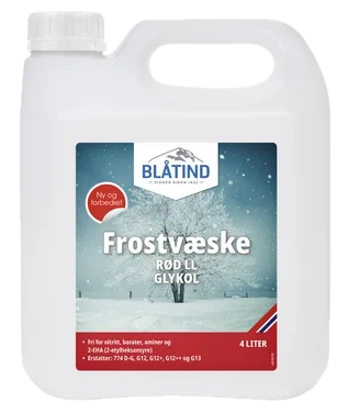 Blåtind Frostvæske Rød Ll 4l