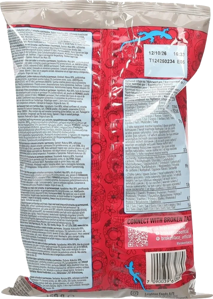 Tortilla chips Sriracha & cheese
