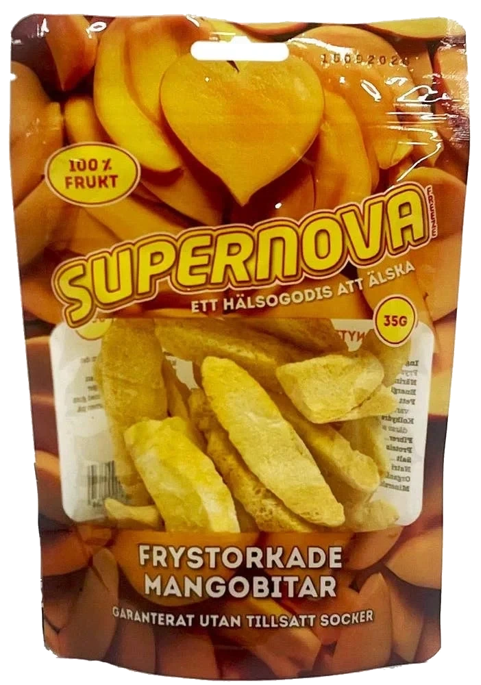 Frystorkade Mangobitar