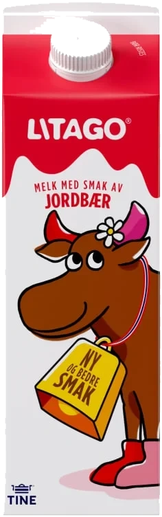 Litago Jordbær 0.5l Tine Eske 10stk