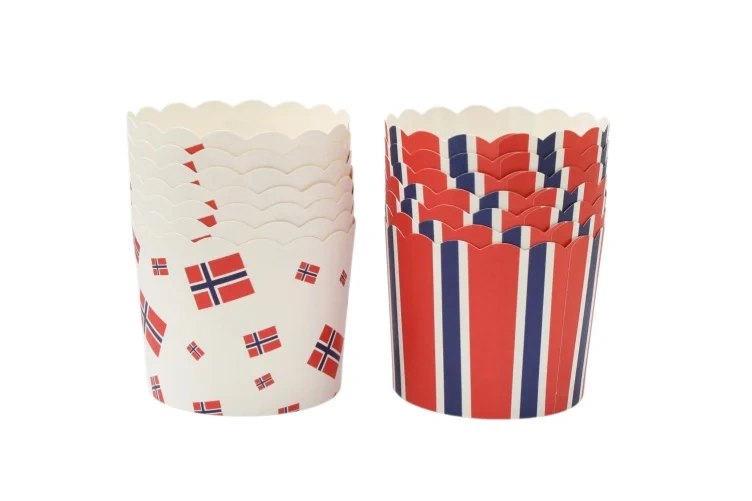 Muffinsform Flagg Papp 24stk Cacas