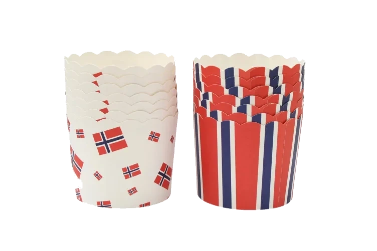 Muffinsform Flagg Papp 24stk Cacas