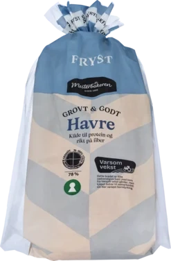 Grovt & Godt Havre Opps.frys 750 g Mesterbakeren