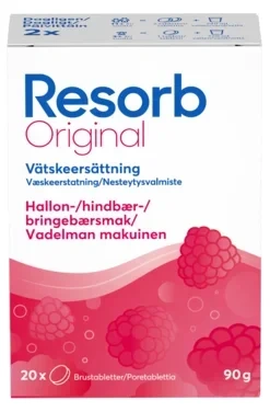 Resorb Væskeerstatning bringebær (tab)