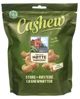 Cashewnøtter m/Havsalt 280g Dln