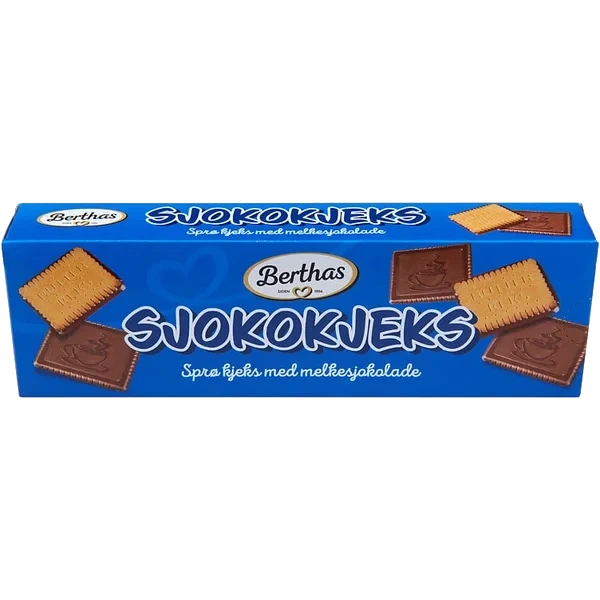 Sjokokjeks 125g Berthas