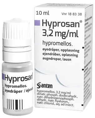 Hyprosan (hypromellose) Øyedråper uten Konserveringsmidler