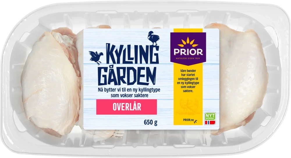 KG Kylling Overlår 650g Enh
